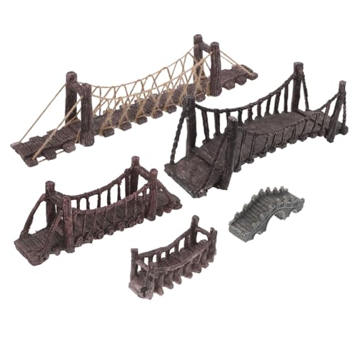 ORFOFE 5 Stück Teiliges Miniatur Landschaftsbrücken Langlebigem Resin Wasserfest und Einfach zu Reinigen für Aquarium-Dekoration Terrarien Miniaturgärten und Kreative ORFOFE 5 Stück Teiliges Miniatur Landschaftsbrücken Langlebigem Resin Wasserfest und Einfach zu Reinigen für Aquarium-Dekoration Terrarien Miniaturgärten und Kreative von ORFOFE