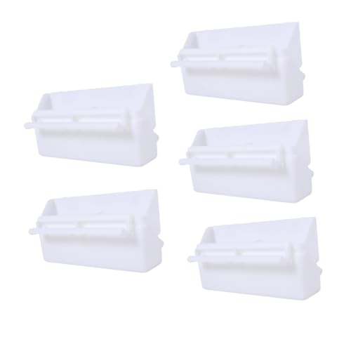 ORFOFE 5 Stück Teiliges Papageien futternapf Robustem Kunststoff Futterspender und Futterbox für Kleine Vögel Wie Wellensittiche Nymphensittiche Einfache Reinigung Praktische von ORFOFE