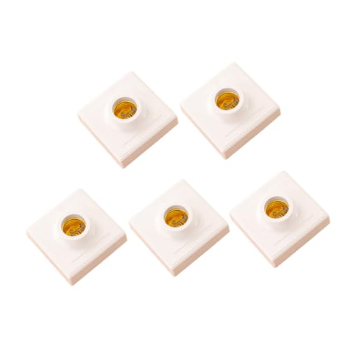 ORFOFE 5 Stück Teiliges Vintage Lampenfassungs Hochwertigem Pp material Langlebige Schraubfassung mit Phosphor kupferblatt Platzsparend Installieren für Küche Schlafzimmer Bar und von ORFOFE