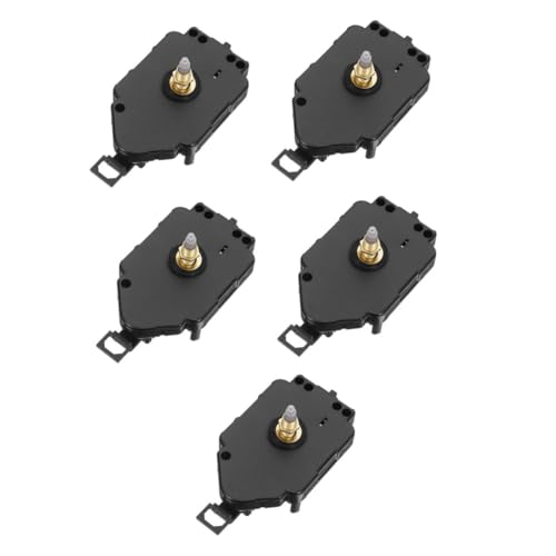 ORFOFE 5 Stück Uhrreparaturmechanismus Ersatz Für Geräuschlosen Uhrmechanismus Ersatz Für Wanduhrwerk Für Wanduhrmechanismus Quarzuhrwerk Mechanismus Aus Schwarzem Kunststoff von ORFOFE