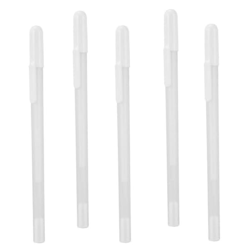 ORFOFE 5 Stück Weiße Gelstifte Feine Spitze Wasserfeste Tintenstifte für Zeichnen Skizzieren Scrapbooking für Dunkle Oberflächen Künstler Schüler von ORFOFE