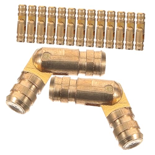 ORFOFE 50 Stück Gelbe Messing Zylindrische Federscharniere Selbstschließend Mute Box Scharniere Für Schmuckkästen Und Holzboxen Mit Schrauben von ORFOFE