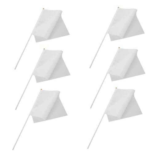 ORFOFE 50 Stück Handschwenkende Flaggen Mini Flaggen Aus Kunststoff Hof Rasenflaggen Aus Kunststoff Für Veranstaltungen Feiern von ORFOFE