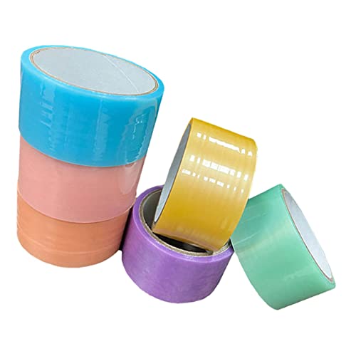 ORFOFE 6 Rollen Bunte Sticky Ball Tapes Multifunktionales Sicheres Klebeband für Stressabbau für Erwachsene Leicht Tragbar Langlebiges Kunststoffmaterial von ORFOFE