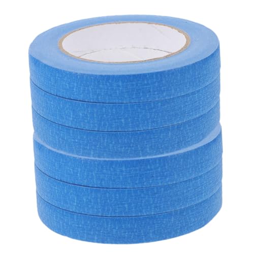 ORFOFE 6 Rollen Malerkrepp Klebeband Abdeckband Stark Haftend Reißfest Malerband für Präzises Abkleben und Schutz bei Innenanstrich und Kfz wartung von ORFOFE