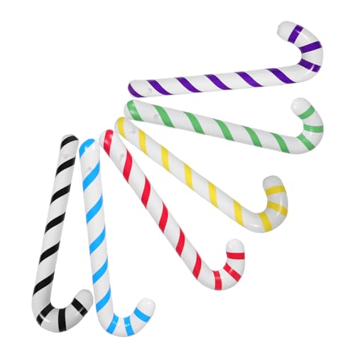ORFOFE 6 Stück Aufblasbare Weihnachts Zuckerstangen in Candy Farben Leichte Partydeko für Indoor Outdoor Vielseitig als Spielrequisit und Fotorequisite für Festliche Events Geburtstage ORFOFE 6 Stück Aufblasbare Weihnachts Zuckerstangen in Candy Farben Leichte Partydeko für Indoor Outdoor Vielseitig als Spielrequisit und Fotorequisite für Festliche Events Geburtstage von ORFOFE