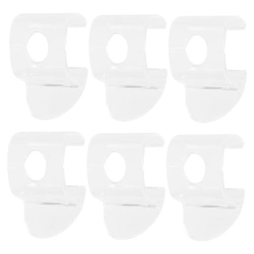 ORFOFE 6 Stück Jalousiegriffe Transparent Mit Lift Schnurloser Rollogriff Mini Für Fensterrollos Rollogriffe Kleine Wabenrollos Vorhänge Rollogriffe Kunststoff Transparent von ORFOFE