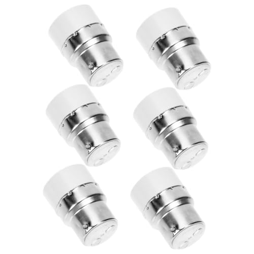 ORFOFE 6 Stück Lampenfassung Adapter Hochtemperaturbeständig Langlebig Praktischer Sockel Adapter zur Verlängerung und Umwandlung von Lampenfassungen für Vielseitige Leuchtmittel von ORFOFE