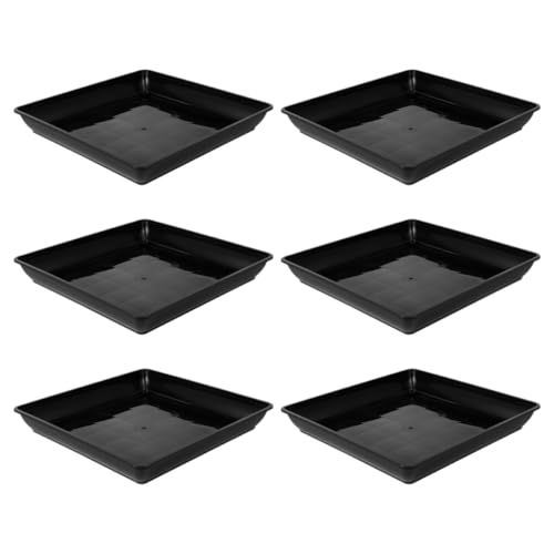 ORFOFE 6 Stück Quadratische Kunststoff Blumentopftassen Wasserauffangschalen für Pflanzen für und Außenbereich und Wetterbeständig ORFOFE 6 Stück Quadratische Kunststoff Blumentopftassen Wasserauffangschalen für Pflanzen für und Außenbereich und Wetterbeständig von ORFOFE
