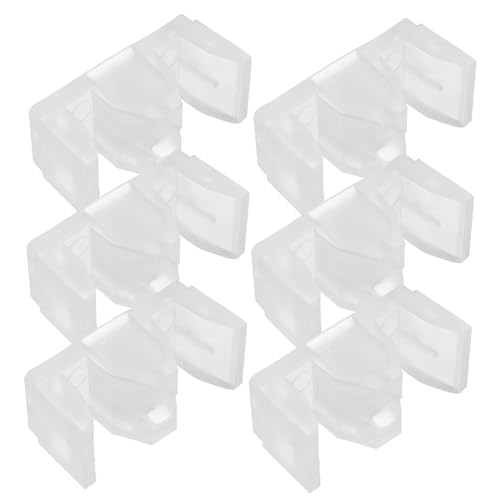 ORFOFE 6 Stück Teiliges Glas Duschtür Stopper Antikollisionsblock Pads mit Schrauben Rutschfeste Bodenführung für Schiebetüren Geräuschreduzierend Kompatibel mit Glastüren im Bad von ORFOFE