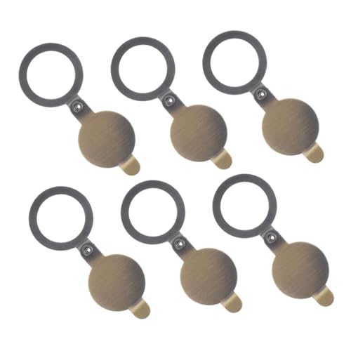 ORFOFE 6 Stück Teiliges Kupfer Türspion Abdeckung Robuste Gucklochabdeckung für Vordertür und Wohnung Einfache Montage Schutz gegen Einsicht Sicherheitszubehör für Zuhause von ORFOFE