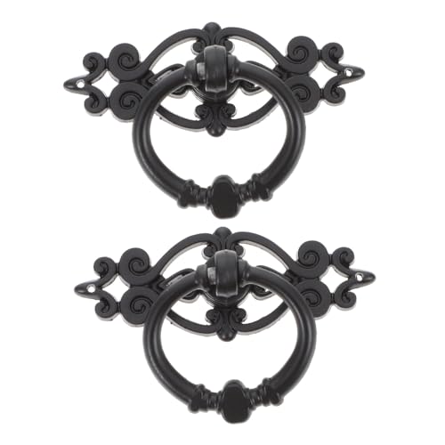 ORFOFE 6 Stück Teiliges Retro Möbelgriffe aus Vintage Ring Schrankgriffe und Schubladengriffe für Kommode Kleiderschrank Vielseitig Einsetzbar Langlebig und Stilvoll Schwarz ORFOFE 6 Stück Teiliges Retro Möbelgriffe aus Vintage Ring Schrankgriffe und Schubladengriffe für Kommode Kleiderschrank Vielseitig Einsetzbar Langlebig und Stilvoll Schwarz von ORFOFE