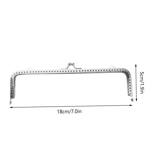 ORFOFE 6 Stück Teiliges Silberfarbene Metall Clutch Verschlüsse Quadratischer Rahmen mit Kugelverschluss Taschenverschluss für DIY Handtaschen Geldbörsen Clutches und Schultertaschen ORFOFE 6 Stück Teiliges Silberfarbene Metall Clutch Verschlüsse Quadratischer Rahmen mit Kugelverschluss Taschenverschluss für DIY Handtaschen Geldbörsen Clutches und Schultertaschen von ORFOFE