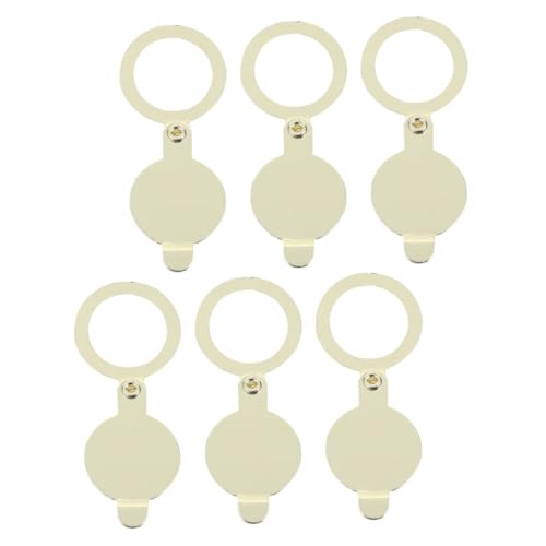 ORFOFE 6 Stück Teiliges Türspion Abdeckset aus Privatsphäre Schutz für Wohnungstür Staub Einfache Montage Sicherheitsabdeckung für Türspion mit Innen Außendurchmesser von ORFOFE