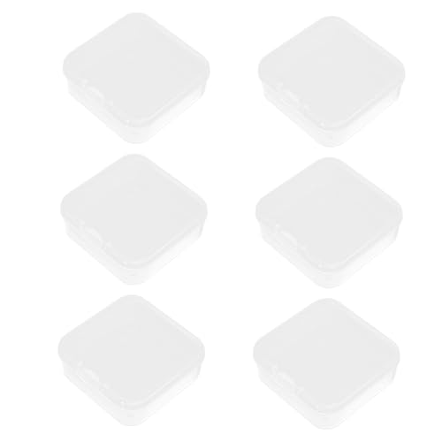 ORFOFE 6 Stück Transparente Aufbewahrungsbox mit Deckel Kompakter Organizer für Künstliche Nägel Ohrringe und Bastelperlen für Reise und Schminktisch Platzsparend Vielseitig Einsetzbar ORFOFE 6 Stück Transparente Aufbewahrungsbox mit Deckel Kompakter Organizer für Künstliche Nägel Ohrringe und Bastelperlen für Reise und Schminktisch Platzsparend Vielseitig Einsetzbar von ORFOFE