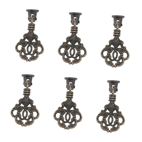 ORFOFE 6 Stück Vintage Möbelgriffe im Europäischen Stil Antike Schrankgriffe aus Robustem Dekorative Schubladengriffe für Kommode Küchenschrank und Kleiderschrank Einfache Montage von ORFOFE