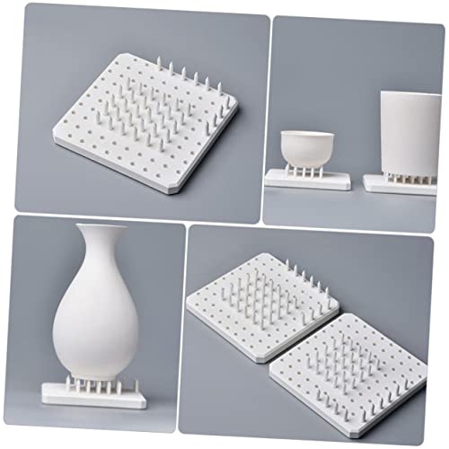 ORFOFE 60 Stück Feuerfeste Keramische Töpferofen Stütznägel aus Hitzebeständigem Material Langlebige DIY Brennofen Zubehör für Hobbytöpfer und Keramikherstellung von ORFOFE