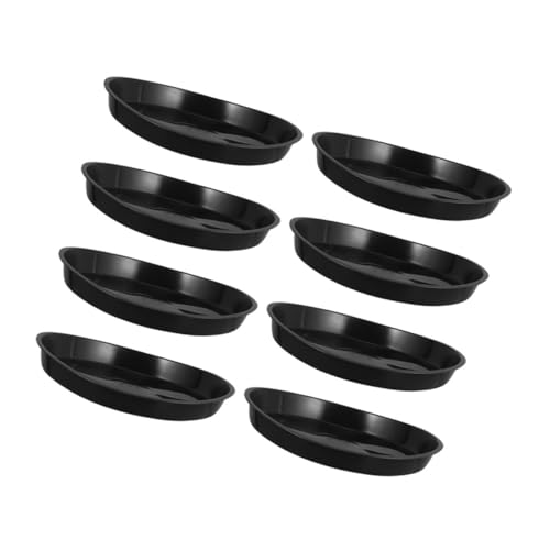ORFOFE 8 Stück Teiliges Pflanzuntersetzer Robuste Kunststoff Trays für Pflanzen Runde Untersetzer für Blumentöpfe Leckagefrei für Innenräume Leicht zu Reinigen und Langlebig von ORFOFE