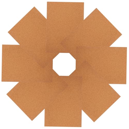 ORFOFE 8 Stück Teiliges Selbstklebendes Korkplatten Multifunktionale Korktafeln für DIY Bastelprojekte Pinnwände Untersetzer Wanddekoration Leichte Robuste Isolierung und Schalldämmung von ORFOFE
