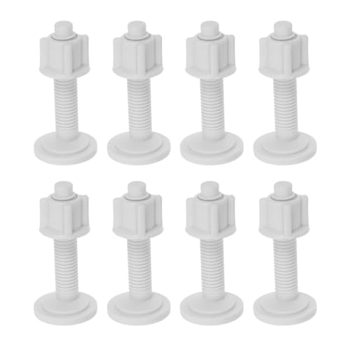 ORFOFE 8 Stück Wc Sitz Schrauben mit Gummidübeln für Feste Befestigung Schnelle Montage und Einfache Demontage Kompatibel mit Top mount Toiletten Langlebig und Benutzerfreundlich von ORFOFE