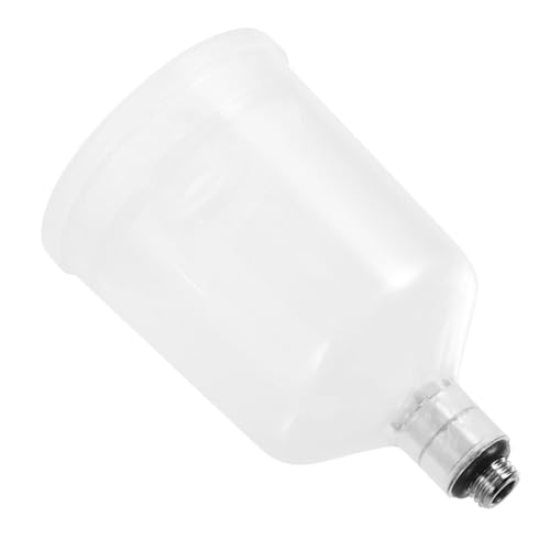 ORFOFE Abnehmbarer Airbrush Pigmentbecher Kunststoff Sprühfarbe Behälter mit Großer Kapazität Präzises Sprühen Farbsprühsystem Kostensparend Langlebig für Lackierpistole von ORFOFE