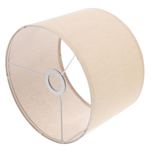 ORFOFE Abnehmbarer Stoff-lampenschirm aus Leinen für Tisch- Wand Deckenlampen Einfache Montage Lichtdurchlässig Farbbeständig Geeignet für Glühbirnen Beige von ORFOFE