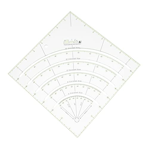 ORFOFE Acryl Quiltlineal Patchwork Nähen Lineal Transparent Quilt Schablone mit Klarem Zahlenfeld Leicht Tragbar für Stoffe DIY Nähzubehör ORFOFE Acryl Quiltlineal Patchwork Nähen Lineal Transparent Quilt Schablone mit Klarem Zahlenfeld Leicht Tragbar für Stoffe DIY Nähzubehör von ORFOFE