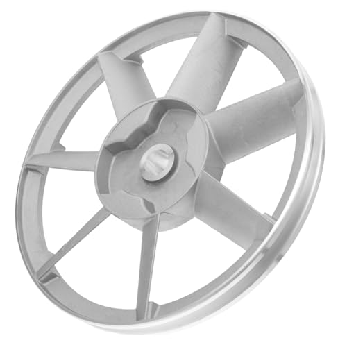 ORFOFE Aluminium Doppelzylinder Kompressor Pumpenflügel Riemenscheibe Luftkompressor Antriebsrad Langlebig Verschleißfest Einfache Montage für Kompressormotor von ORFOFE