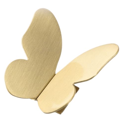 ORFOFE Aluminiumlegierung Butterfly Möbelgriff Vintage Schmetterling Kommode Schubladenknopf Küchenschrank Griff für Kleiderschrank Minimalistisches Design Langlebig ein Gebürstetes Gold von ORFOFE
