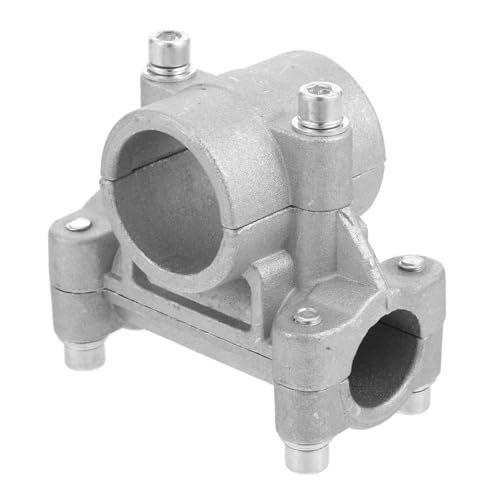 ORFOFE Aluminiumlegierung Griffhalterung Klemme mit Schrauben für Seitlich Montierten Rasenmähergriff Trimmer Halterung Ersatz für Manuelle Schubmäher Push Lawn Mower Base Clamp von ORFOFE