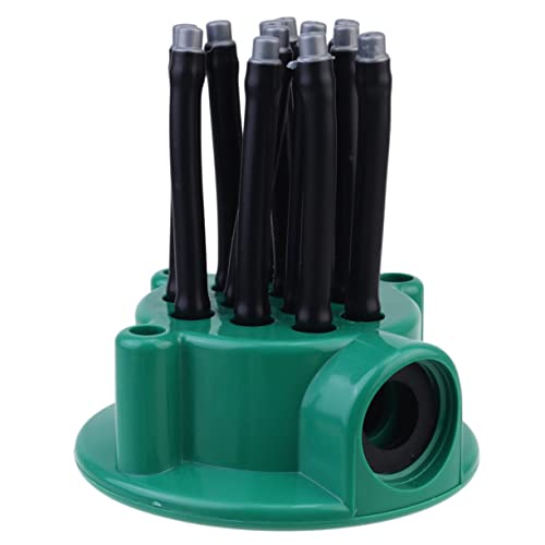 ORFOFE Automatischer Gartenbewässerungssprinkler mit Mehreren Sprühdüsen Robustes Abs PVC Material Einfache Installation Kühlender Effekt Geeignet für Garten Gewächshaus und von ORFOFE