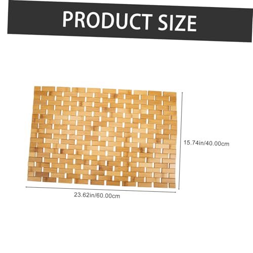 ORFOFE Bambus Badvorleger rutschfeste Bambusmatte Schnell Trocknend Fußmatte für Badezimmer Eingang Schlafzimmer Wohnzimmer Natürliche Bambus fußpolsterung Strapazierfähig und Langlebig von ORFOFE