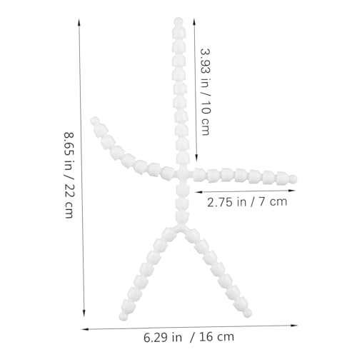ORFOFE Bewegliches Puppenskelett aus Kunststoff mit Beweglichen Gelenken und Drehbarem Kopf Künstliches Puppenrahmen zubehör für Flexible Spielzeugpuppen und DIY Handwerk von ORFOFE