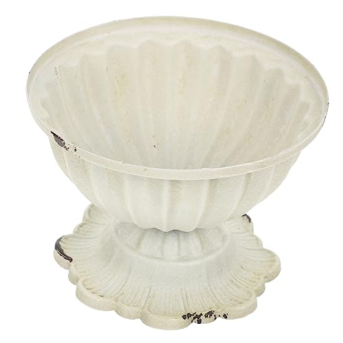 ORFOFE Blumenvase - Weiße Retro-eisenurne Mittelstückvase Modernes Und Minimalistisches Wohndekor von ORFOFE