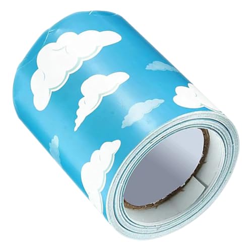 ORFOFE Bordüre für Pinnwand Wolkenmuster Selbstklebende Dekoration für Klassenzimmer für Tafeln Wände Fenster Austauschbare und Anpassbare Gestaltung ORFOFE Bordüre für Pinnwand Wolkenmuster Selbstklebende Dekoration für Klassenzimmer für Tafeln Wände Fenster Austauschbare und Anpassbare Gestaltung von ORFOFE