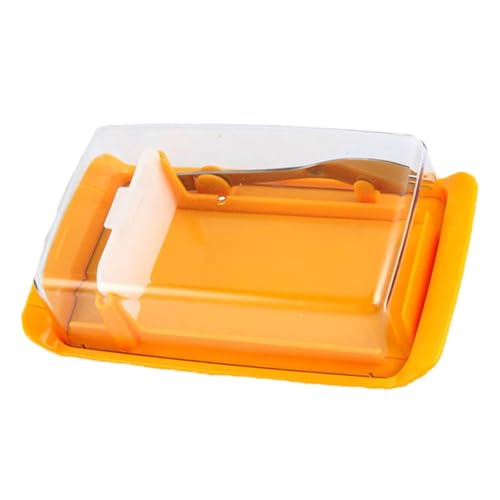 ORFOFE Butter Aufbewahrungsbox Gelb mit Rostfreiem Buttermesser und Gabel Praktischer Butterbehälter für Lagerung und Frische Einfache Reinigung Vielseitig für Küche und Heimgebrauch ORFOFE Butter Aufbewahrungsbox Gelb mit Rostfreiem Buttermesser und Gabel Praktischer Butterbehälter für Lagerung und Frische Einfache Reinigung Vielseitig für Küche und Heimgebrauch von ORFOFE