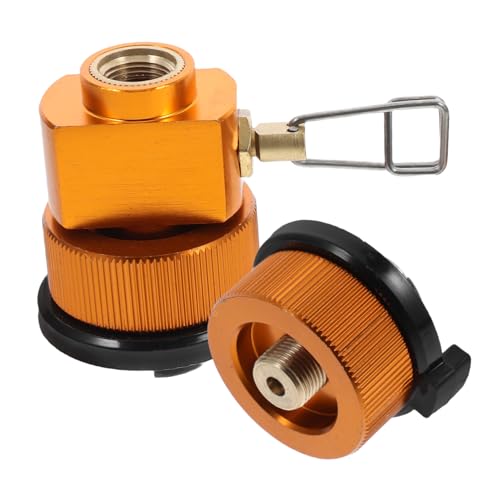 ORFOFE Camping Gaskocher Adapter Gas Tankadapter Transfer Outdoor Gaskartuschen Adapter Für Camping Wandern Grillen Robuste Präzisionsverarbeitung Leckagesicher von ORFOFE