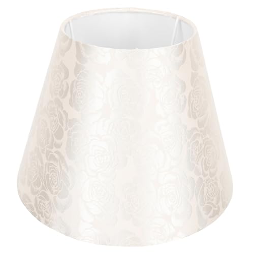 ORFOFE Chic Dekorativer Lampenschirm mit Chrysanthemen Stickerei Stofflampenschirm für Tischlampe Langlebiger Jacquard Lampenbezug für Schlafzimmer und Wohnzimmer Kompatibel Beigefarben ORFOFE Chic Dekorativer Lampenschirm mit Chrysanthemen Stickerei Stofflampenschirm für Tischlampe Langlebiger Jacquard Lampenbezug für Schlafzimmer und Wohnzimmer Kompatibel Beigefarben von ORFOFE