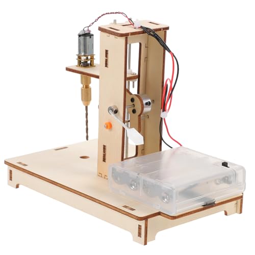 ORFOFE DIY Mini Tischbohrmaschine Kompakt Stabile Bankbohrmaschine für Präzises Bohren in Holz und Kunststoff für Handwerk Experimente und Wissenschaftsprojekte von ORFOFE