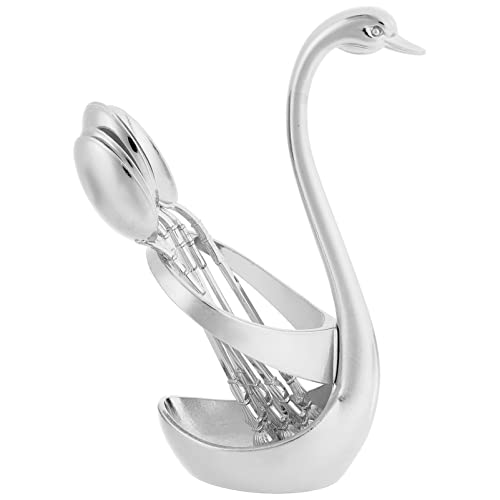 ORFOFE Dessertlöffel-Set – 6-teiliges Kaffee- Und Zuckerlöffel-Set Aus Metalllegierung in Schwanenform Für Abendessen Und Tee ORFOFE Dessertlöffel-Set – 6-teiliges Kaffee- Und Zuckerlöffel-Set Aus Metalllegierung in Schwanenform Für Abendessen Und Tee von ORFOFE