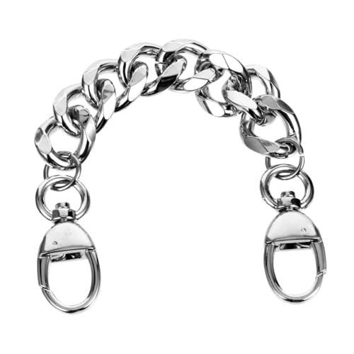 ORFOFE Dicke Metalltaschenkette Silber mit Schnalle Langlebiger DIY Ersatz tragegurt für Handtaschen und Schultertaschen Installieren Robust und Vielseitig ORFOFE Dicke Metalltaschenkette Silber mit Schnalle Langlebiger DIY Ersatz tragegurt für Handtaschen und Schultertaschen Installieren Robust und Vielseitig von ORFOFE