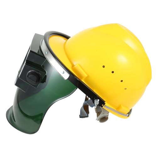 ORFOFE Dimmbarer Schweißhelm mit Solar-schutzschirm Automatischer Verdunkelung Ms Großer Sichtbereich Abnehmbares Gesichtsschutzschild Inklusive Gelbem Sicherheitshelm für Schweißer ORFOFE Dimmbarer Schweißhelm mit Solar-schutzschirm Automatischer Verdunkelung Ms Großer Sichtbereich Abnehmbares Gesichtsschutzschild Inklusive Gelbem Sicherheitshelm für Schweißer von ORFOFE