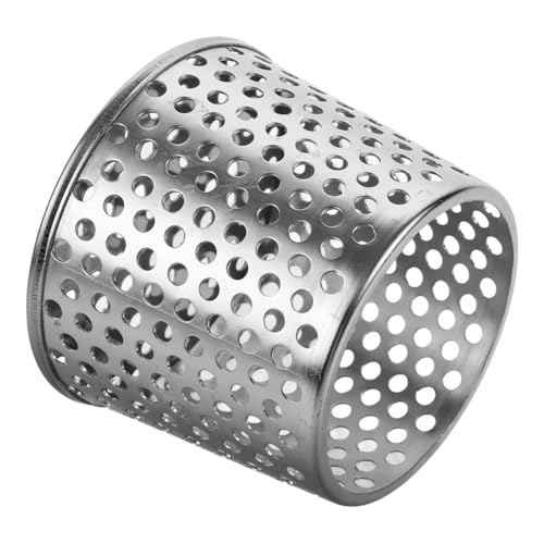 ORFOFE Edelstahl Bodenablauffilter mit Seitlichem Rundloch Langlebiger Gullyschutz für Dachrinnen Effizienter Wasserablauf Rostfrei Installieren für Rohre Schützt vor und Schmutz von ORFOFE