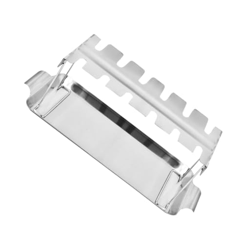 ORFOFE Edelstahl Faltbarer Hähnchenschenkelhalter mit Auffangschale Hitzebeständig und Langlebig für Bbq Grillzubehör für Gasgrill und Outdoor Grillpartys von ORFOFE