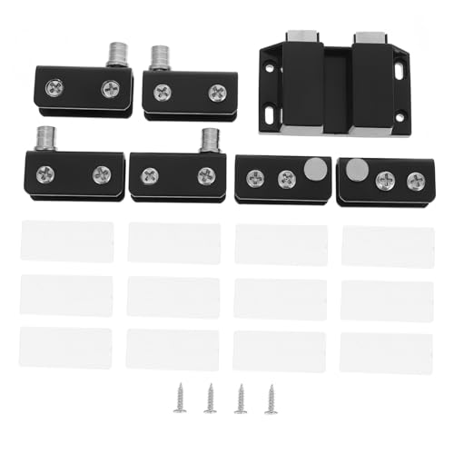 ORFOFE Edelstahl Glas Türscharniere Schranktürscharniere Scharnier Glastür Clip Klemmhalter Kabinett Türbeschlag Robust Geräuscharm Leicht Schließend für Möbeltüren von ORFOFE