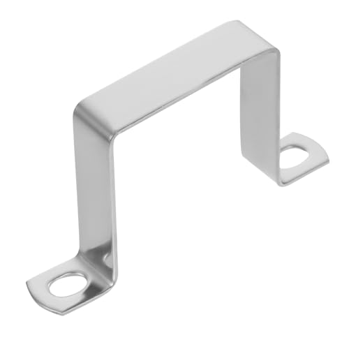 ORFOFE Edelstahl Rohrschelle U förmige Klammer Dicke Rohrhalterung Vielseitig für Wasserleitungen Geländer Innen Außen Langlebig und Rutschfest von ORFOFE