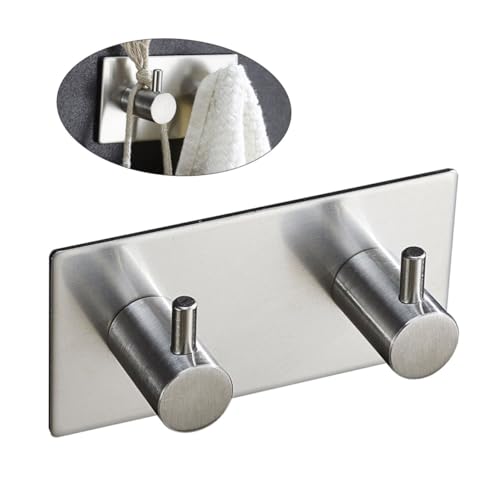 ORFOFE Edelstahl Wandhaken Selbstklebend Rostfrei Wasserfest Stark Haftend Multifunktional für Mantel Handtuch Schlüssel Ohne Bohren für Bad Küche Wohnzimmer ORFOFE Edelstahl Wandhaken Selbstklebend Rostfrei Wasserfest Stark Haftend Multifunktional für Mantel Handtuch Schlüssel Ohne Bohren für Bad Küche Wohnzimmer von ORFOFE