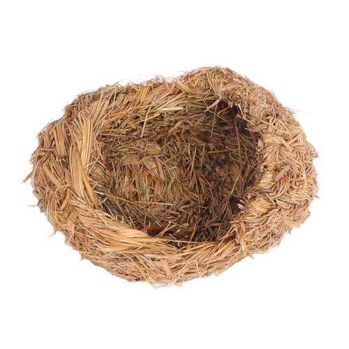 ORFOFE Einfaches Langlebiges Katzennest aus Handgewebtem Gras Rustikales Haustierhaus für Katzen Hamster Kaninchen Verschleißfest Warmes Schlafbett Naturfarben Gemütliches Nest ORFOFE Einfaches Langlebiges Katzennest aus Handgewebtem Gras Rustikales Haustierhaus für Katzen Hamster Kaninchen Verschleißfest Warmes Schlafbett Naturfarben Gemütliches Nest von ORFOFE