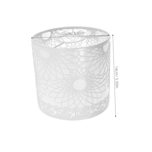 ORFOFE Eisen Lampenschirm Weiß Lochmaß Robust Vintage Hängelampe Lampenschirm Dekorativ Modern Einfach Montage Für Wohnzimmer Schlafzimmer Flur von ORFOFE