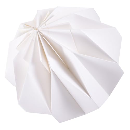 ORFOFE Europäischer Origami Papierlampenschirm Hängelampe Kreative Laterne Dekorativer Lampenschirm Leicht zu Hängen für Zuhause Hotel Restaurant Wohnzimmer Schlafzimmer von ORFOFE